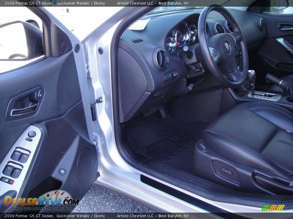 2009 Pontiac G6 GT Sedan Quicksilver Metallic / Ebony Photo #10