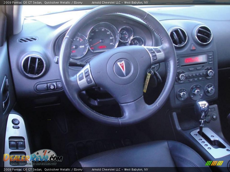 2009 Pontiac G6 GT Sedan Quicksilver Metallic / Ebony Photo #11