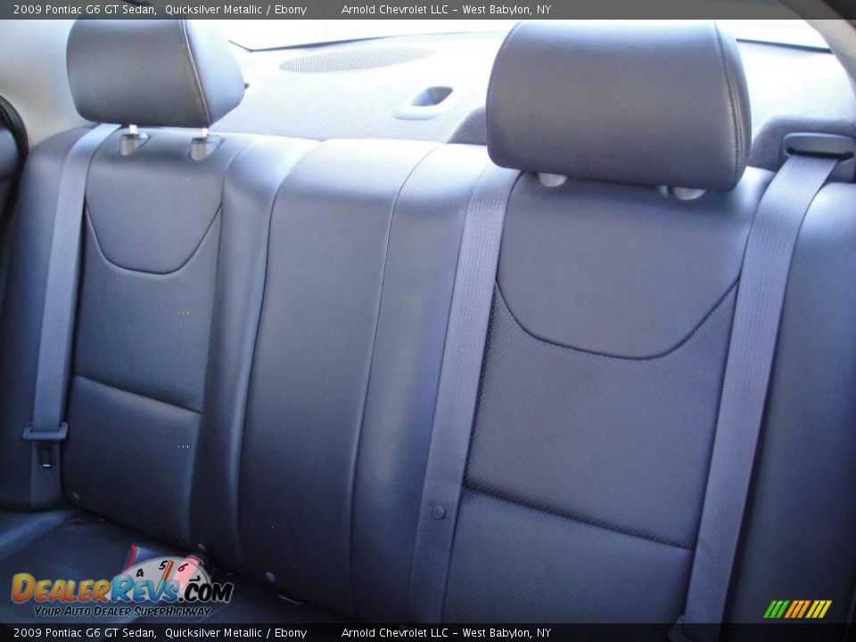 2009 Pontiac G6 GT Sedan Quicksilver Metallic / Ebony Photo #12