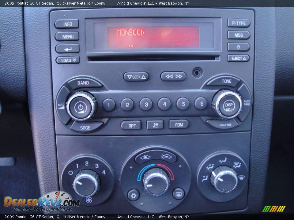 2009 Pontiac G6 GT Sedan Quicksilver Metallic / Ebony Photo #13