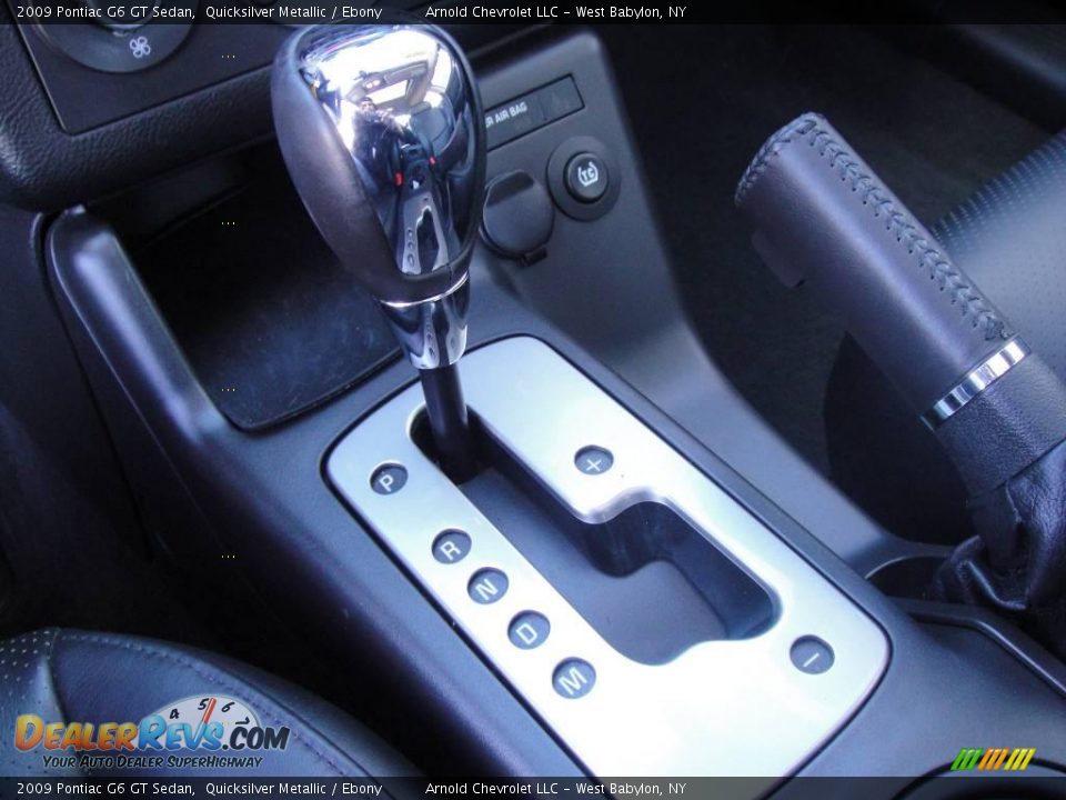 2009 Pontiac G6 GT Sedan Quicksilver Metallic / Ebony Photo #14