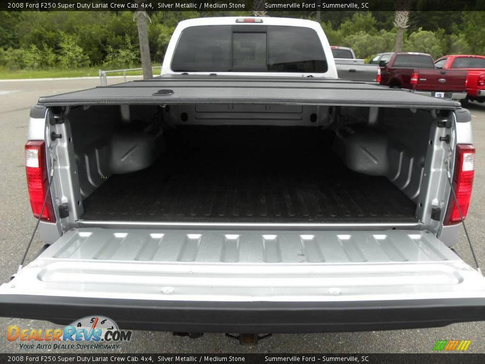 2008 Ford F250 Super Duty Lariat Crew Cab 4x4 Silver Metallic / Medium Stone Photo #14