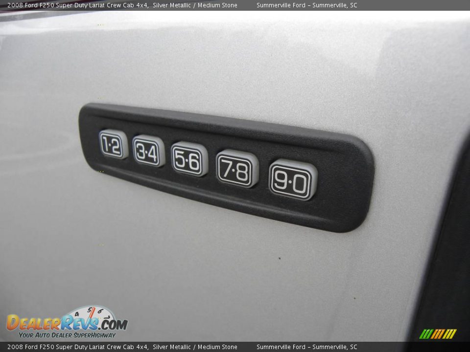 2008 Ford F250 Super Duty Lariat Crew Cab 4x4 Silver Metallic / Medium Stone Photo #18