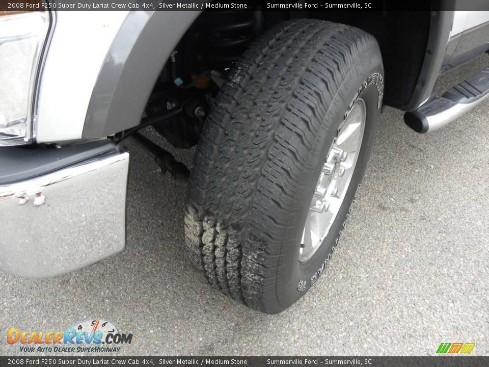 2008 Ford F250 Super Duty Lariat Crew Cab 4x4 Silver Metallic / Medium Stone Photo #19