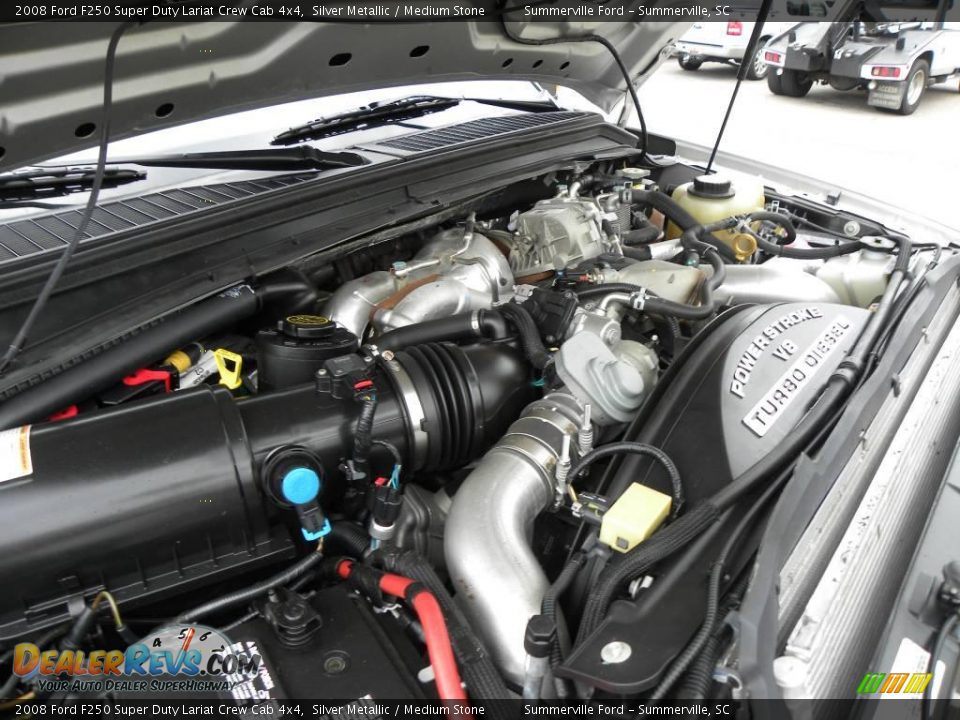 2008 Ford F250 Super Duty Lariat Crew Cab 4x4 Silver Metallic / Medium Stone Photo #20
