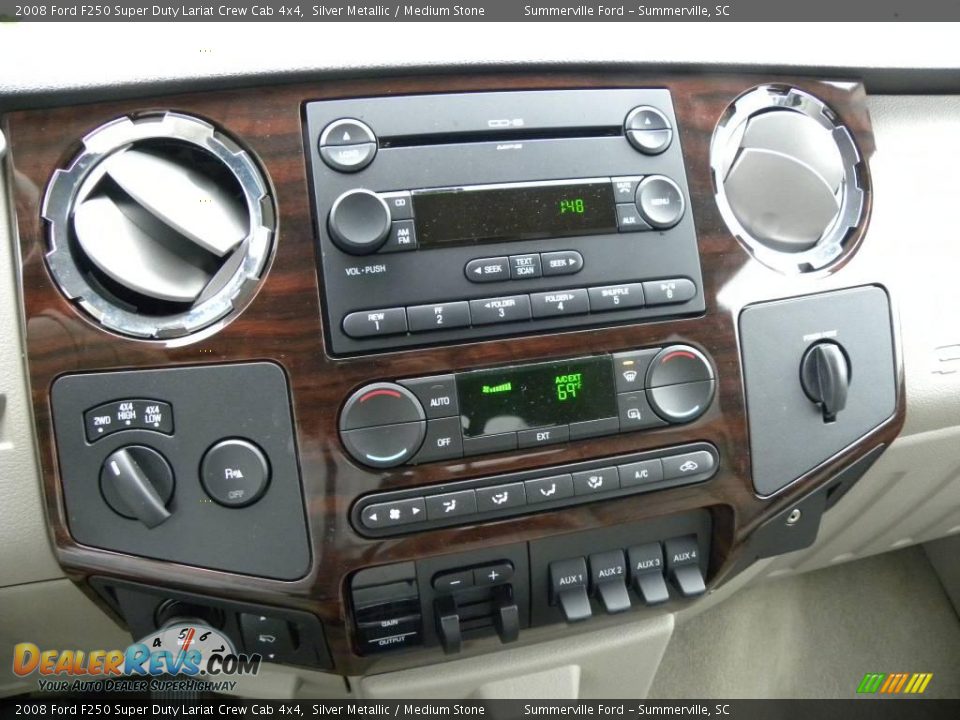 2008 Ford F250 Super Duty Lariat Crew Cab 4x4 Silver Metallic / Medium Stone Photo #21