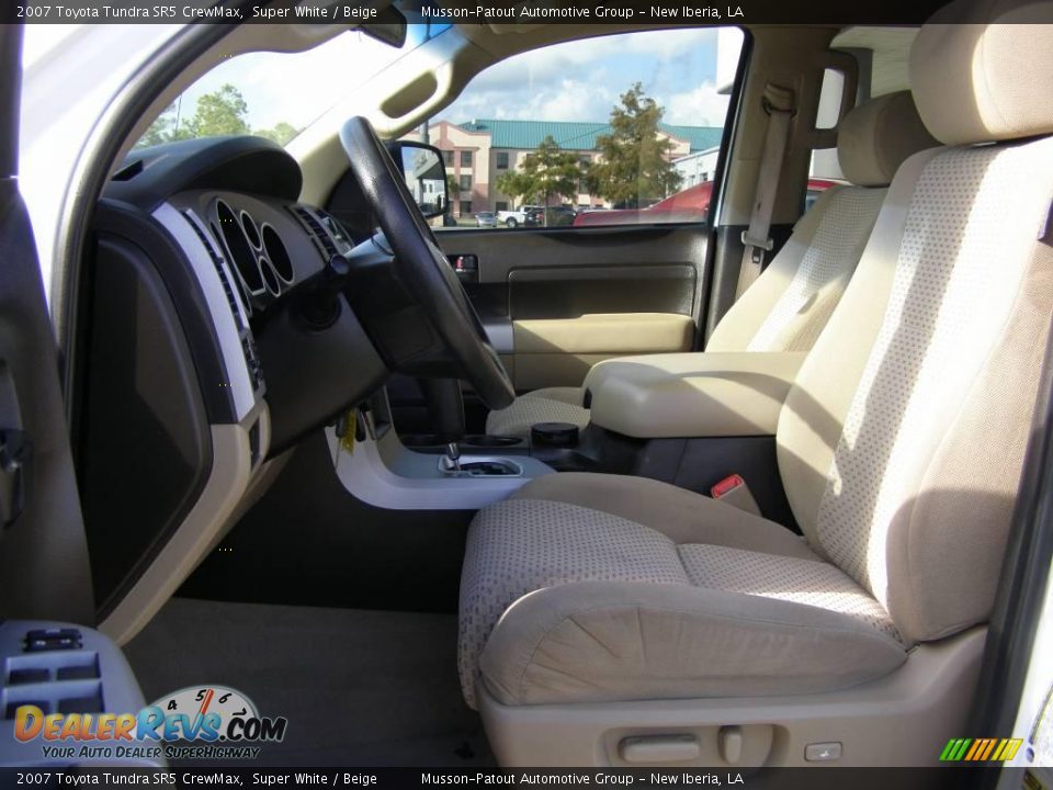 2007 Toyota Tundra SR5 CrewMax Super White / Beige Photo #8