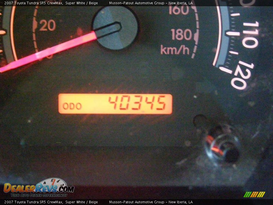 2007 Toyota Tundra SR5 CrewMax Super White / Beige Photo #13