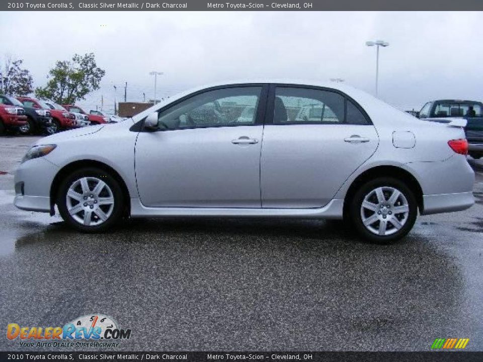 2010 Toyota Corolla S Classic Silver Metallic / Dark Charcoal Photo #6