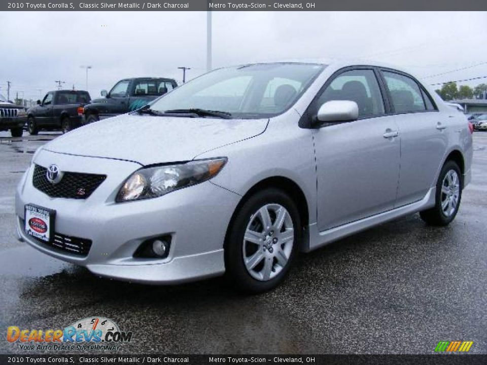 2010 Toyota Corolla S Classic Silver Metallic / Dark Charcoal Photo #7