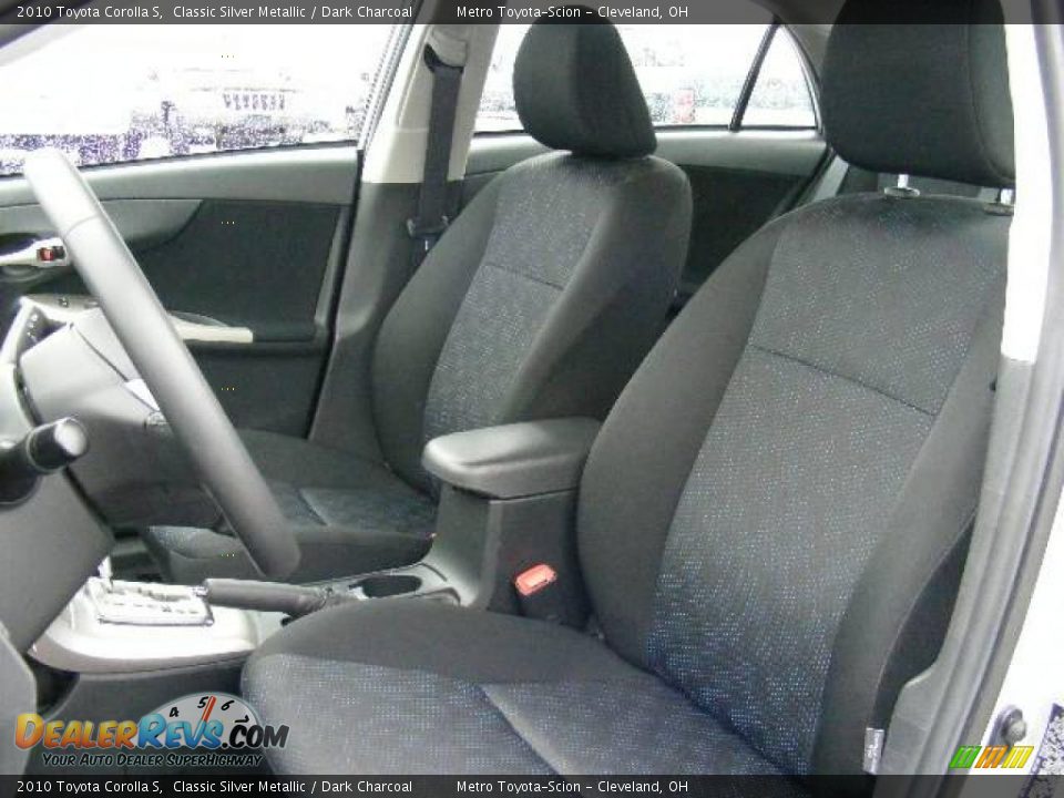 2010 Toyota Corolla S Classic Silver Metallic / Dark Charcoal Photo #9