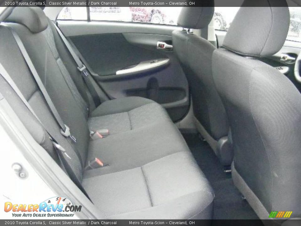2010 Toyota Corolla S Classic Silver Metallic / Dark Charcoal Photo #12