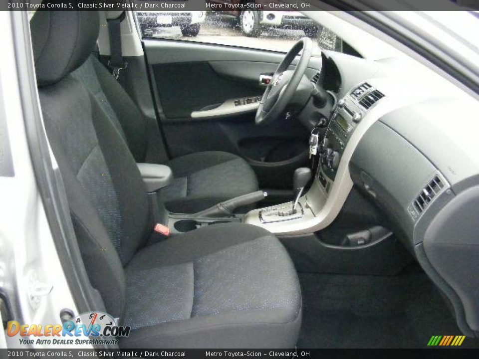 2010 Toyota Corolla S Classic Silver Metallic / Dark Charcoal Photo #13