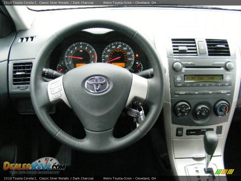2010 Toyota Corolla S Classic Silver Metallic / Dark Charcoal Photo #14