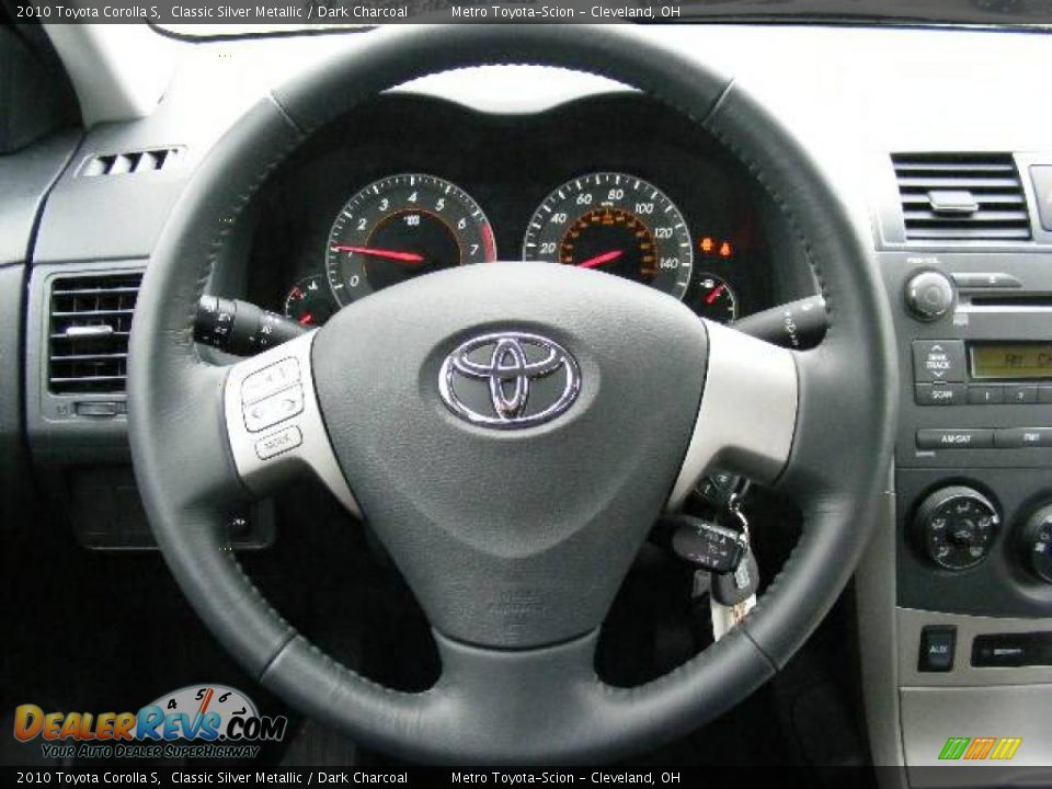 2010 Toyota Corolla S Classic Silver Metallic / Dark Charcoal Photo #15