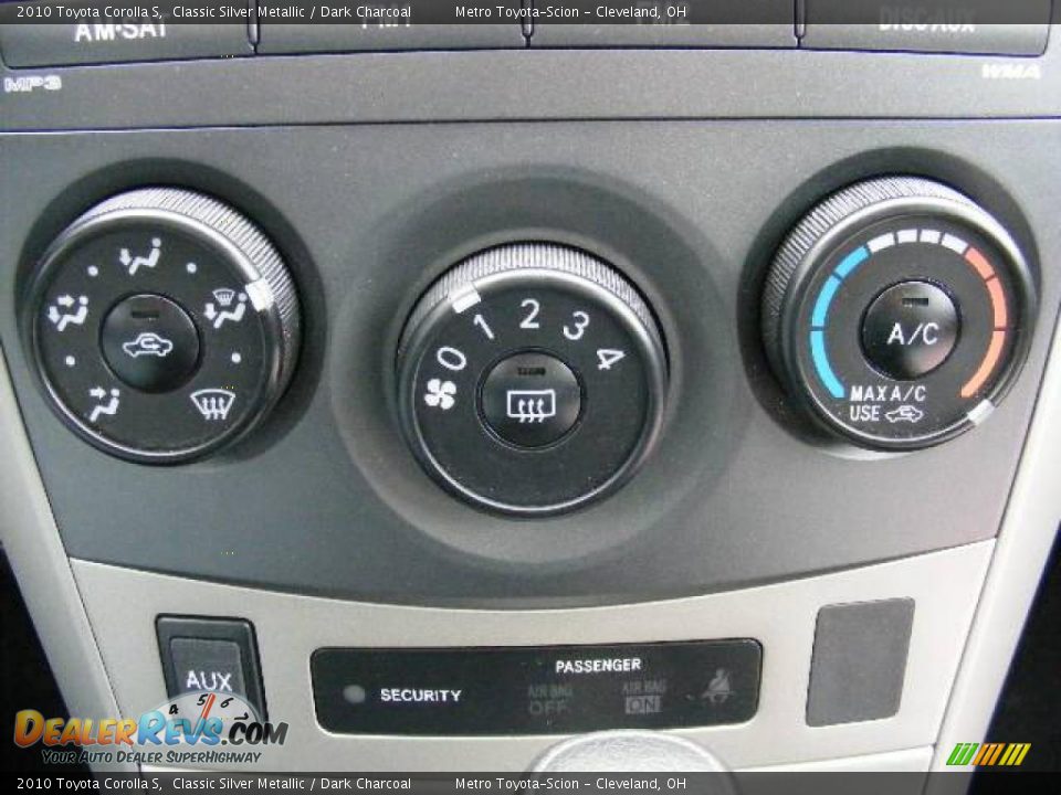 2010 Toyota Corolla S Classic Silver Metallic / Dark Charcoal Photo #20
