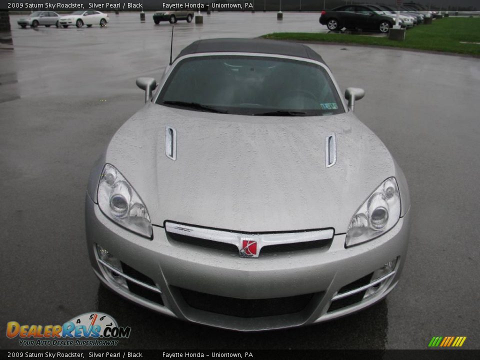 2009 Saturn Sky Roadster Silver Pearl / Black Photo #8