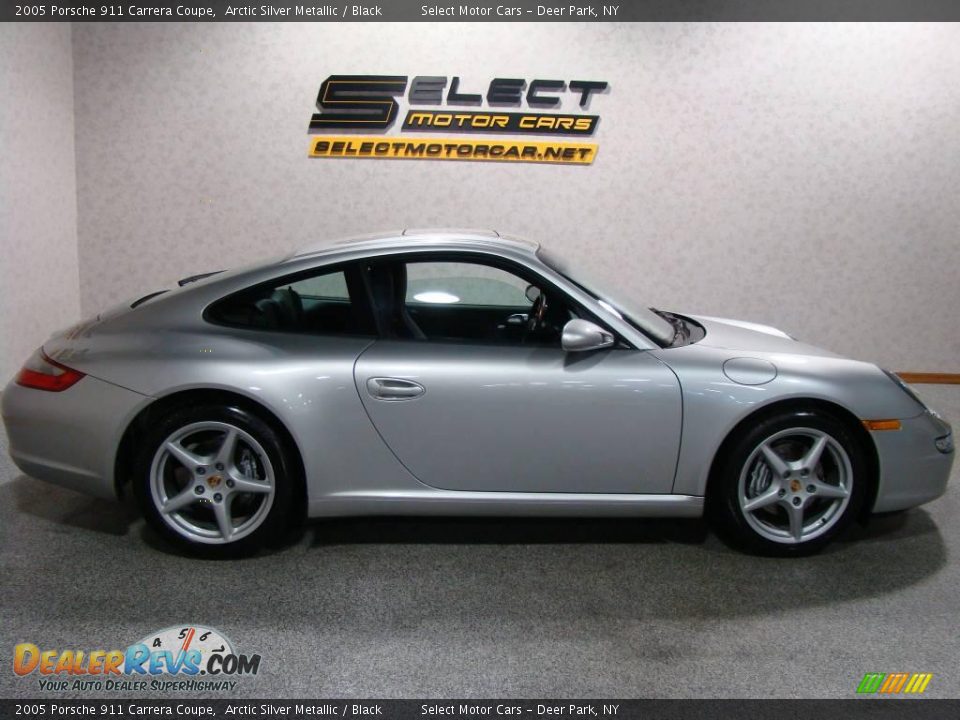 2005 Porsche 911 Carrera Coupe Arctic Silver Metallic / Black Photo #4