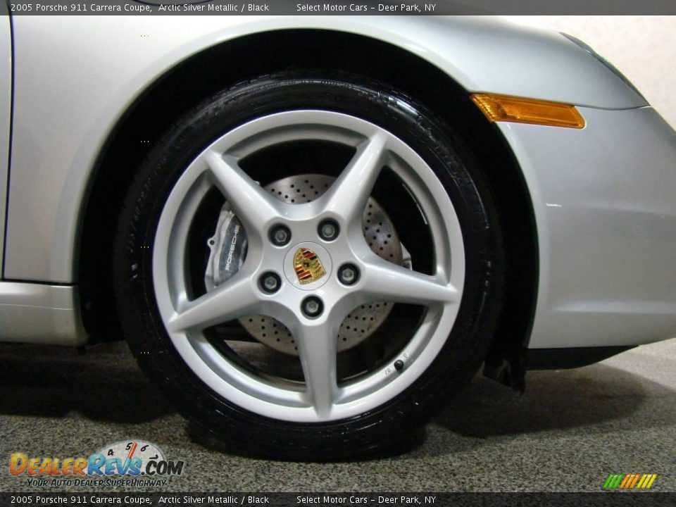 2005 Porsche 911 Carrera Coupe Arctic Silver Metallic / Black Photo #6