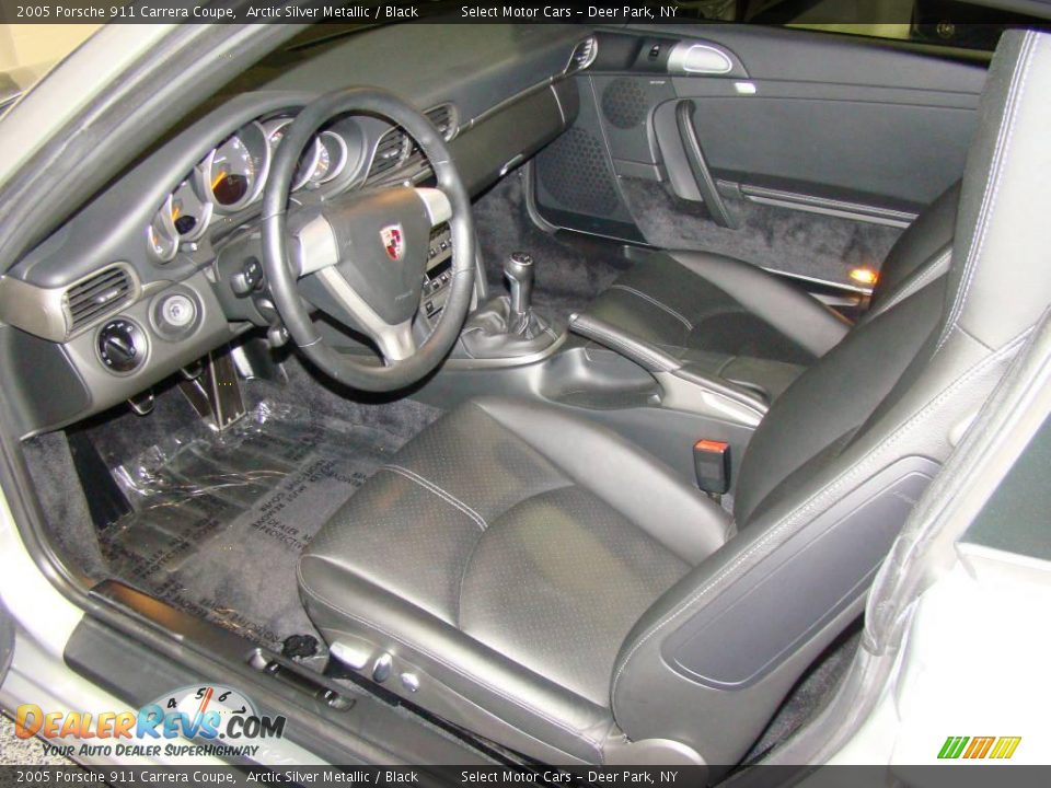 2005 Porsche 911 Carrera Coupe Arctic Silver Metallic / Black Photo #8
