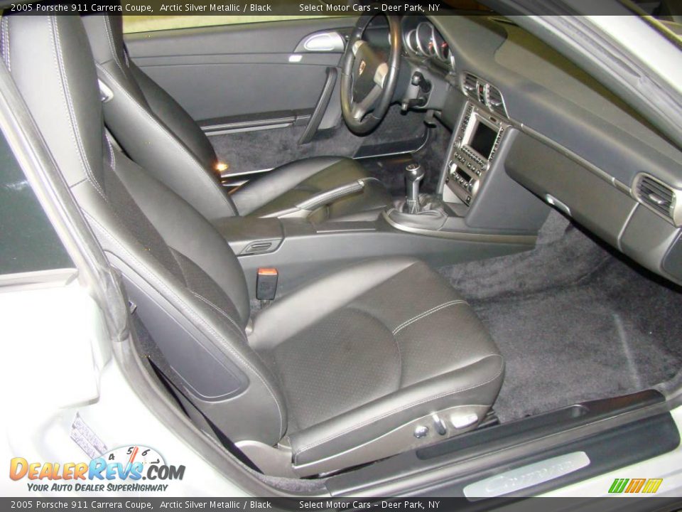 2005 Porsche 911 Carrera Coupe Arctic Silver Metallic / Black Photo #10