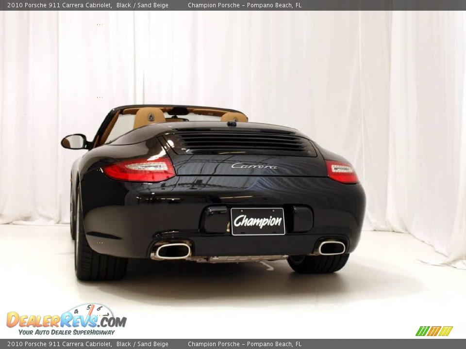 2010 Porsche 911 Carrera Cabriolet Black / Sand Beige Photo #5