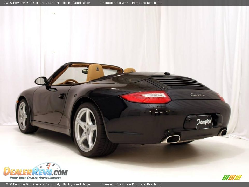 2010 Porsche 911 Carrera Cabriolet Black / Sand Beige Photo #6