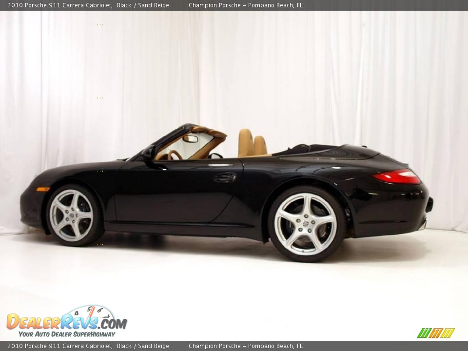 2010 Porsche 911 Carrera Cabriolet Black / Sand Beige Photo #8