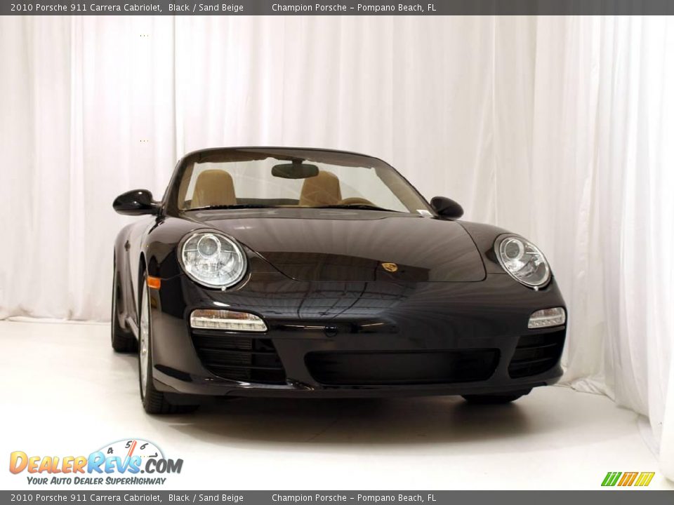 2010 Porsche 911 Carrera Cabriolet Black / Sand Beige Photo #9
