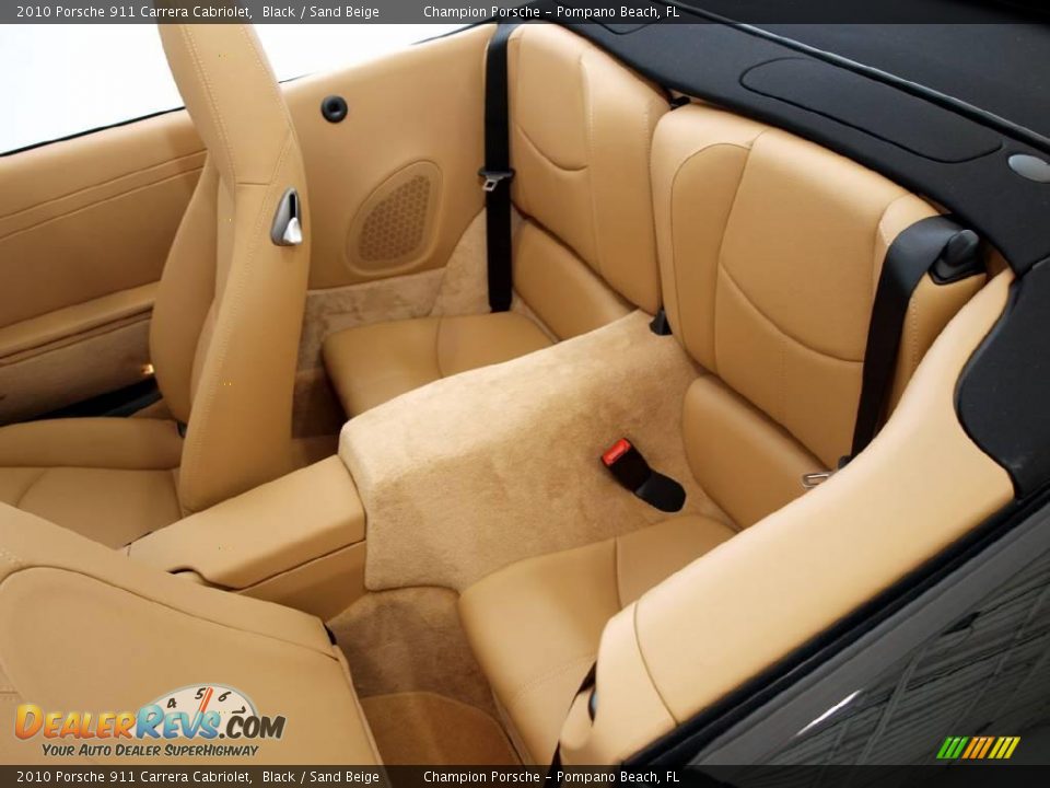 2010 Porsche 911 Carrera Cabriolet Black / Sand Beige Photo #15