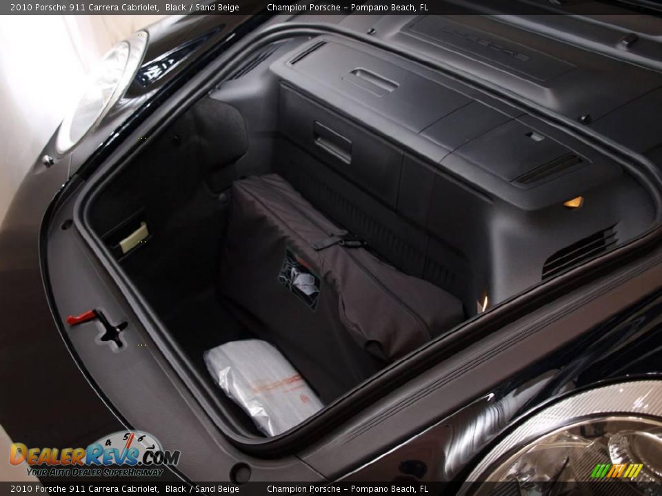 2010 Porsche 911 Carrera Cabriolet Black / Sand Beige Photo #17