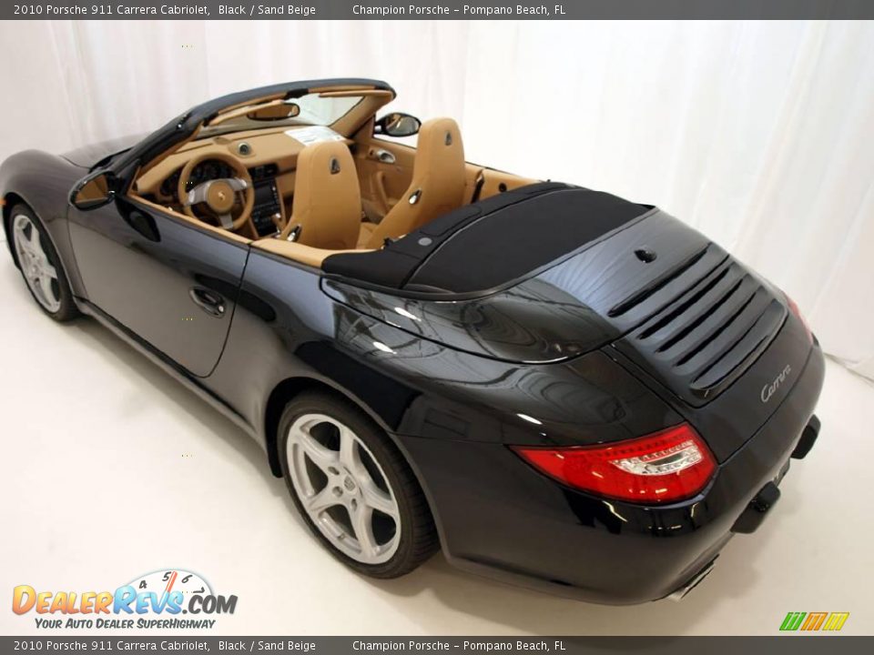 2010 Porsche 911 Carrera Cabriolet Black / Sand Beige Photo #19