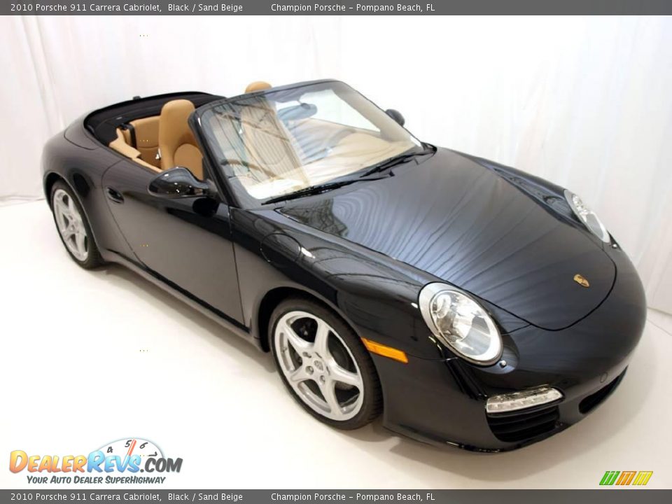 2010 Porsche 911 Carrera Cabriolet Black / Sand Beige Photo #20