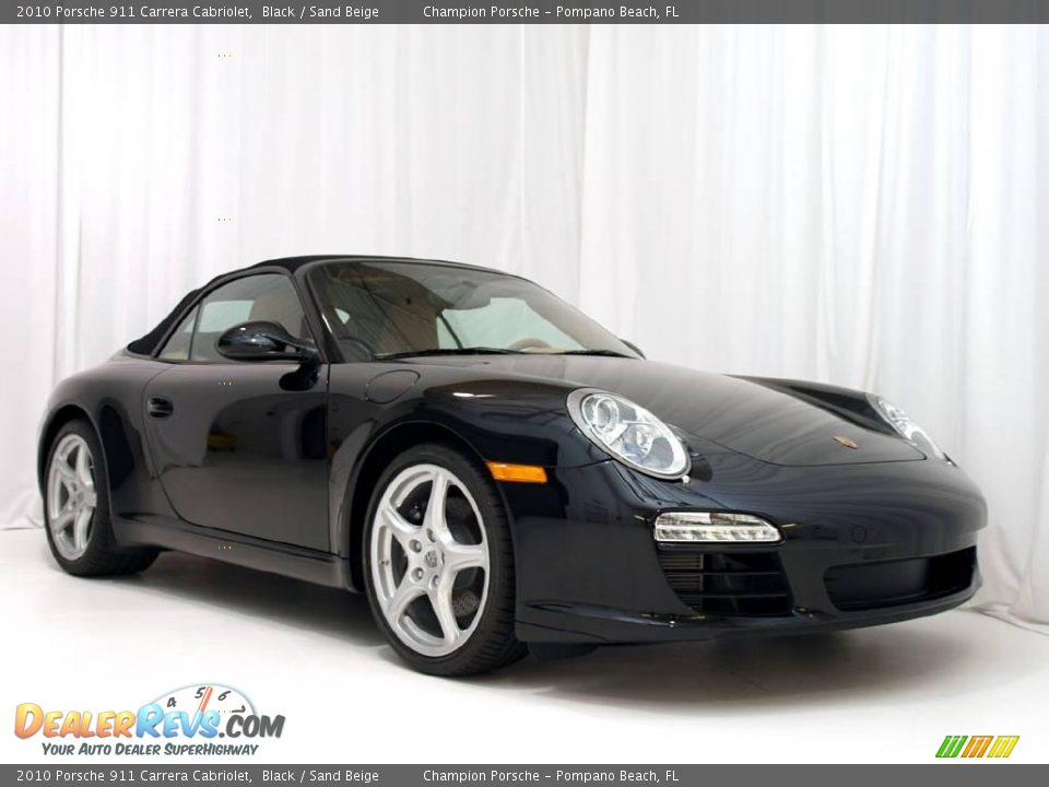 2010 Porsche 911 Carrera Cabriolet Black / Sand Beige Photo #21