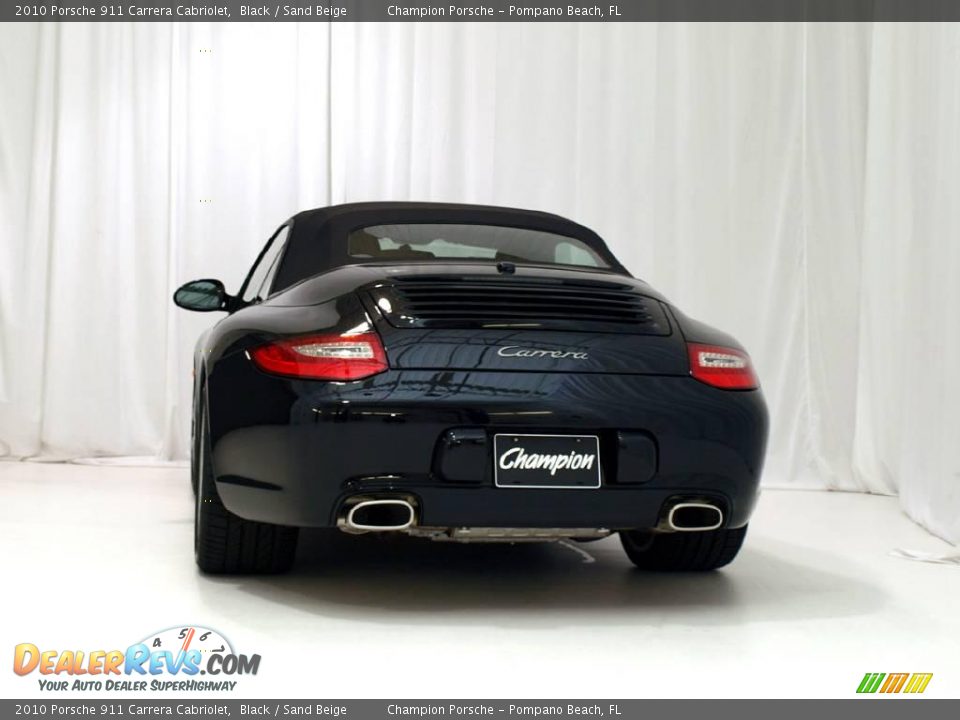 2010 Porsche 911 Carrera Cabriolet Black / Sand Beige Photo #23