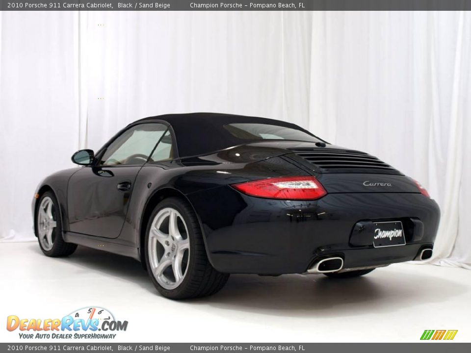 2010 Porsche 911 Carrera Cabriolet Black / Sand Beige Photo #24