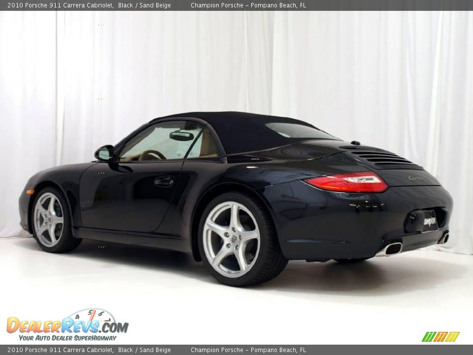 2010 Porsche 911 Carrera Cabriolet Black / Sand Beige Photo #25