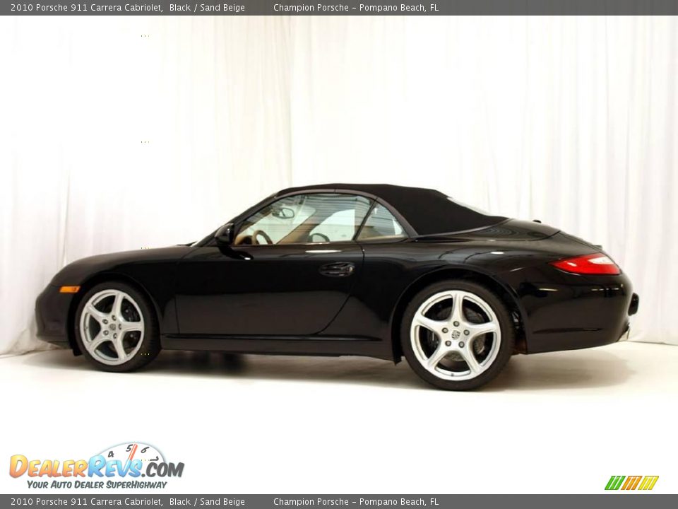 2010 Porsche 911 Carrera Cabriolet Black / Sand Beige Photo #26