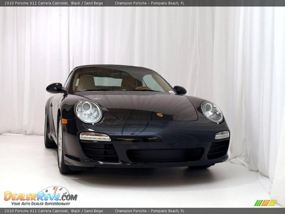 2010 Porsche 911 Carrera Cabriolet Black / Sand Beige Photo #27
