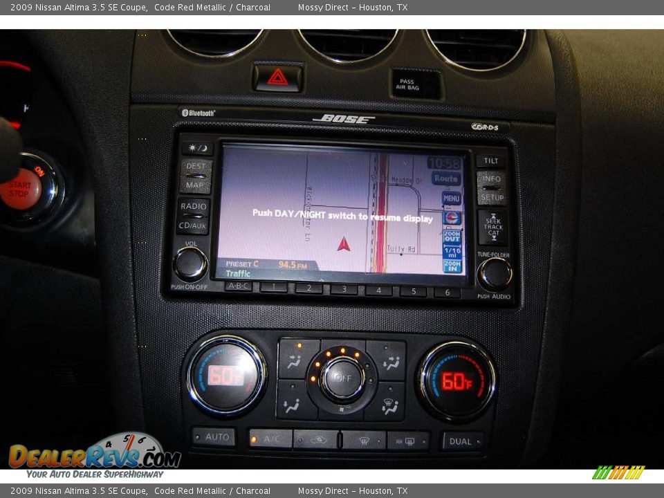 2009 Nissan Altima 3.5 SE Coupe Code Red Metallic / Charcoal Photo #25