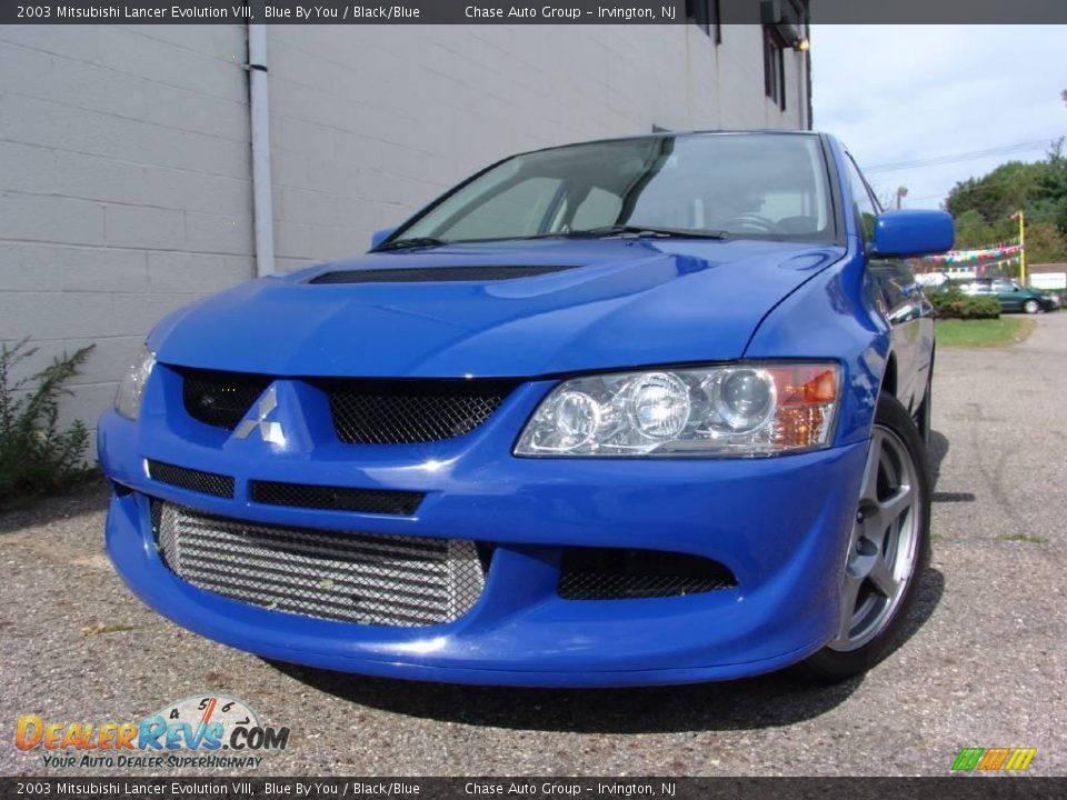 2003 Mitsubishi Lancer Evolution VIII Blue By You / Black/Blue Photo #1