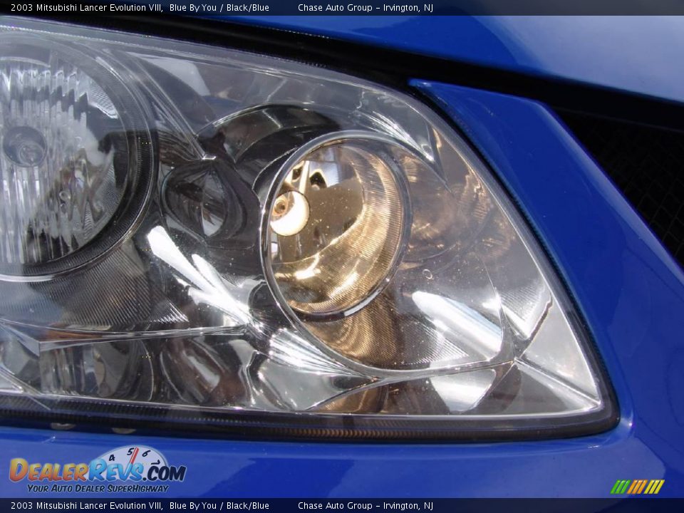 2003 Mitsubishi Lancer Evolution VIII Blue By You / Black/Blue Photo #9