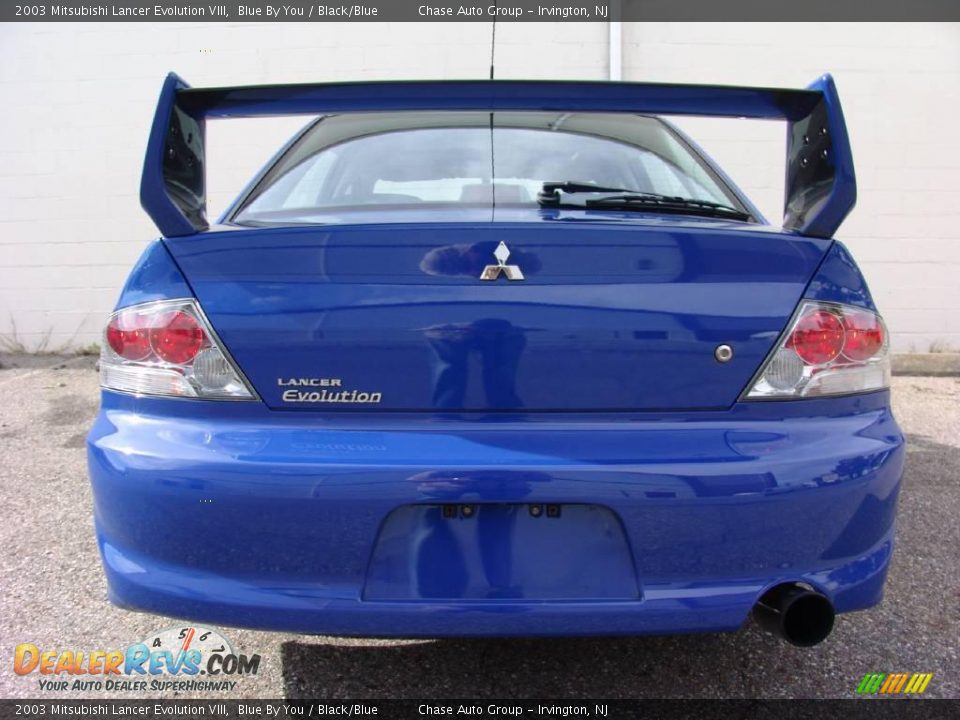 2003 Mitsubishi Lancer Evolution VIII Blue By You / Black/Blue Photo #10