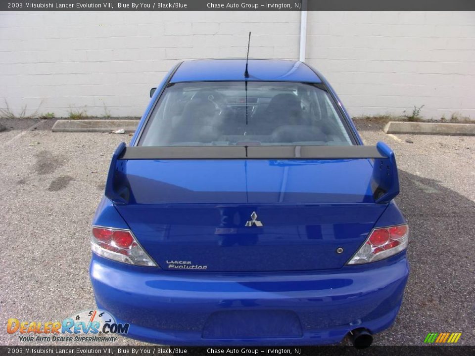 2003 Mitsubishi Lancer Evolution VIII Blue By You / Black/Blue Photo #11