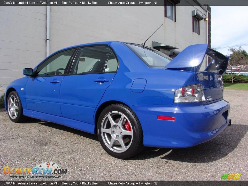 2003 Mitsubishi Lancer Evolution VIII Blue By You / Black/Blue Photo #12