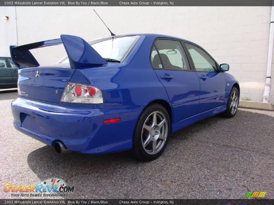 2003 Mitsubishi Lancer Evolution VIII Blue By You / Black/Blue Photo #13