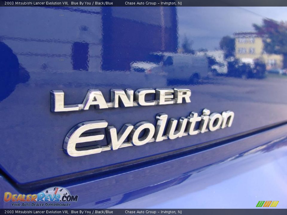2003 Mitsubishi Lancer Evolution VIII Blue By You / Black/Blue Photo #14