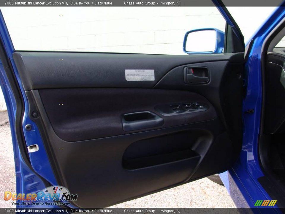 2003 Mitsubishi Lancer Evolution VIII Blue By You / Black/Blue Photo #23