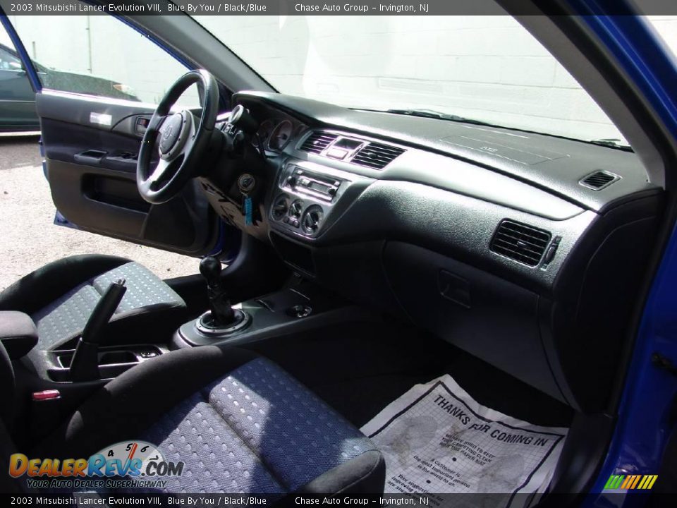 2003 Mitsubishi Lancer Evolution VIII Blue By You / Black/Blue Photo #27