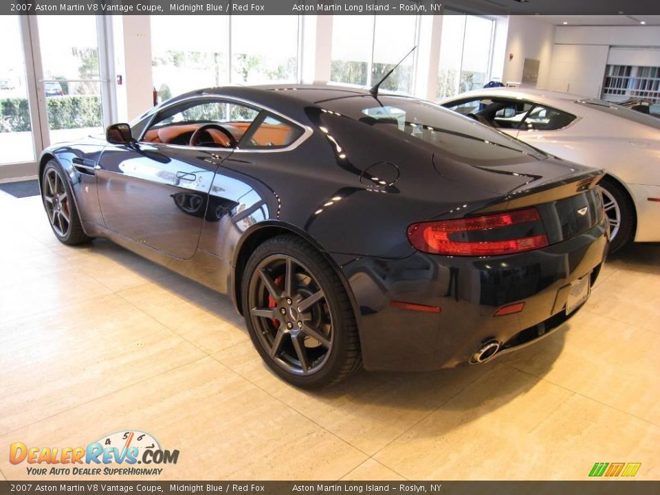 2007 Aston Martin V8 Vantage Coupe Midnight Blue / Red Fox Photo #4